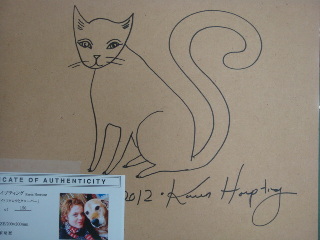 カレン・ホイップティングの猫とサイン